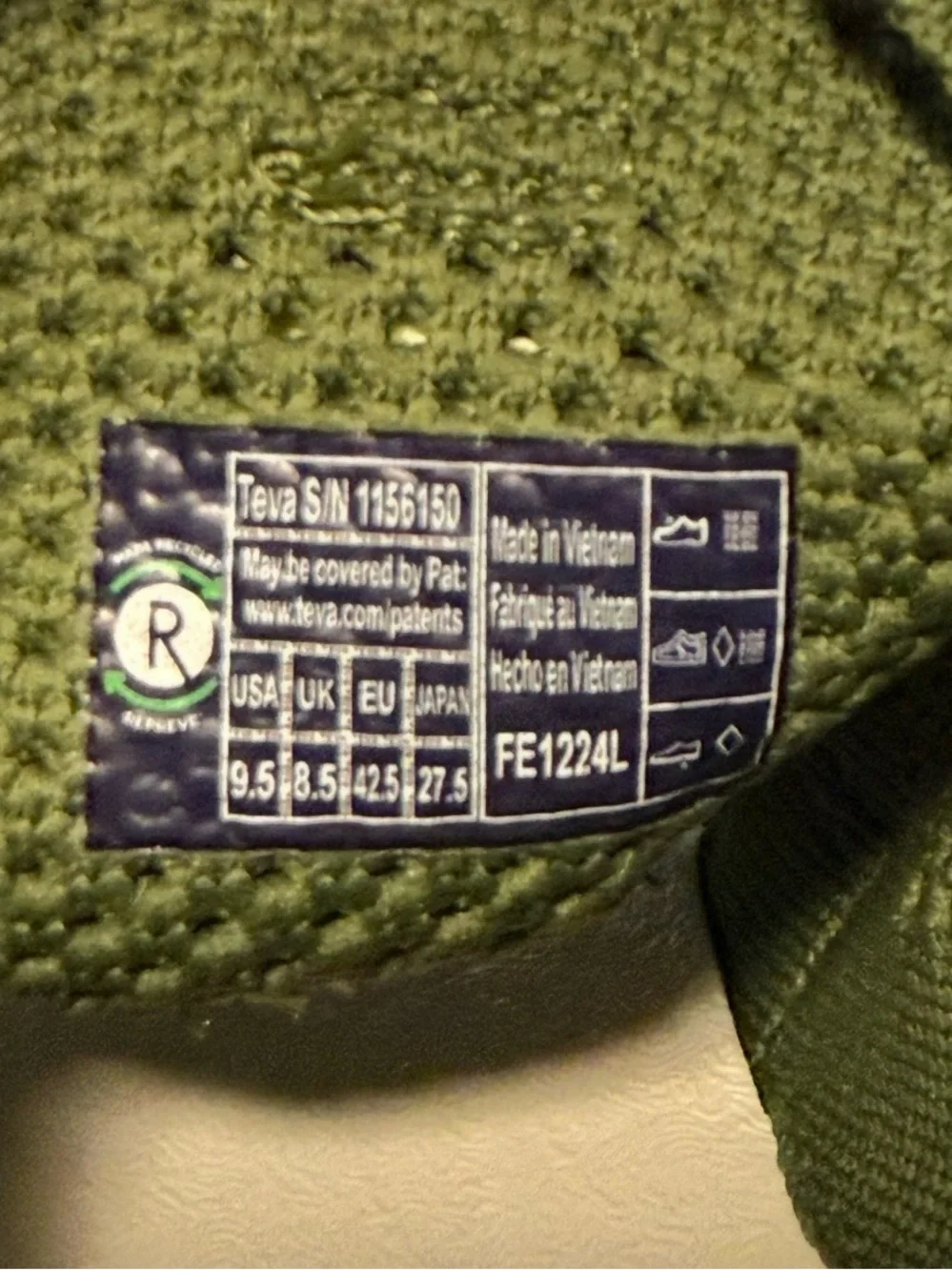 Teva M Aventrail Green Yellow Men Hiking Outdoor Trail Sandal Mens 9.5 NEW $145